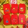 6Pcs Best Wishes Lucky Money Envelopes Cartoon Hong Bao New Year Money Envelope  Spring Festival