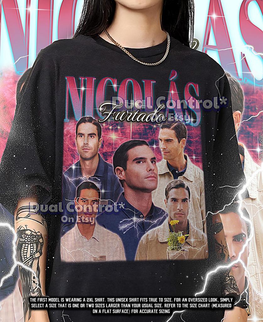 NICOLÁS FURTADO Vintage Shirt, Nicolás Furtado Retro 90s Tshirt, Nicolás Bootleg Tee, Nicolás Furtado Sweater, Uruguayan Actor Icon #saf