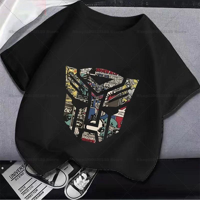 Transformers Kid Clothes Girl Boy Summer TShirt Baby Combination Tees Shirts Kawaii Kid Casual Clothes Girl Boys Harajuku Tops