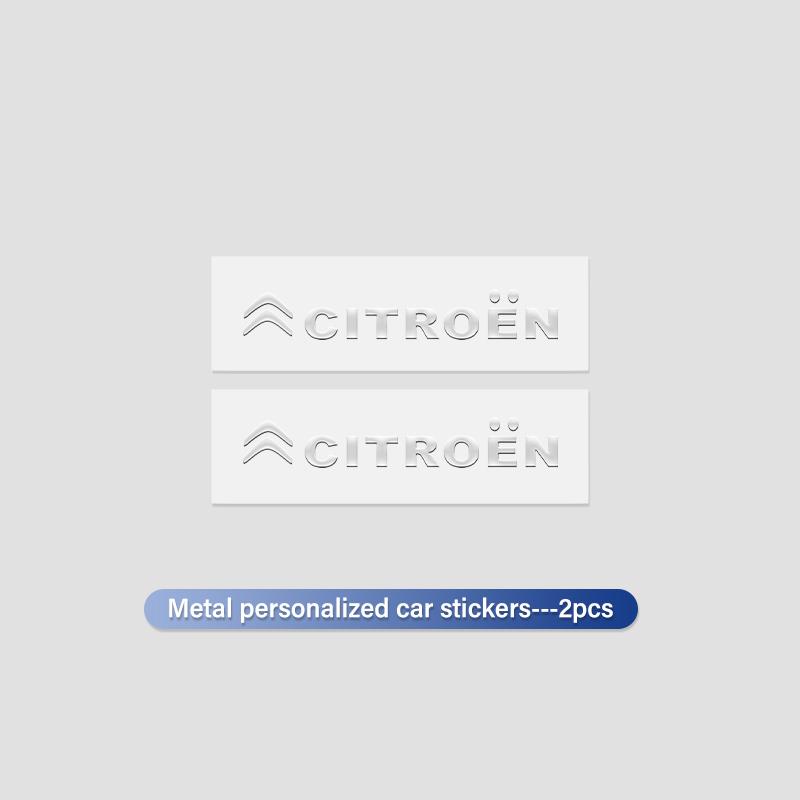 3D Metal Car Emblem Logo Decorative Stickers Badge Decal For Citroen C4 C3 C5 C1 C2 C6 C4L DS3 DS4 Berlingo Picasso Jumper ajo256