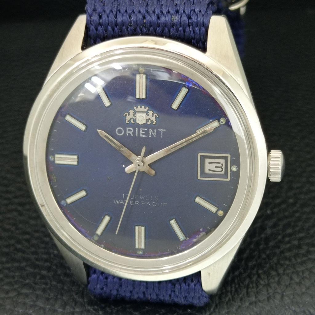 Orient Японские мужские винтажные часы с ручным заводом, оригинальный циферблат a704806-1