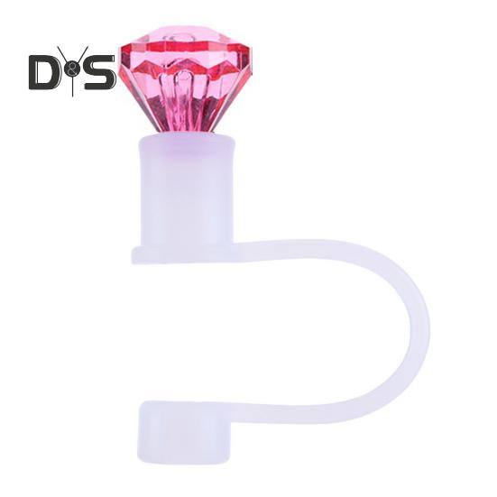 Силиконовые колпачки для соломинок, герметичные, многоразовые, экологически чистые, пыленепроницаемые, для стаканов объемом 30/40 унций, аксессуары, искусственные алмазные заглушки для стаканов