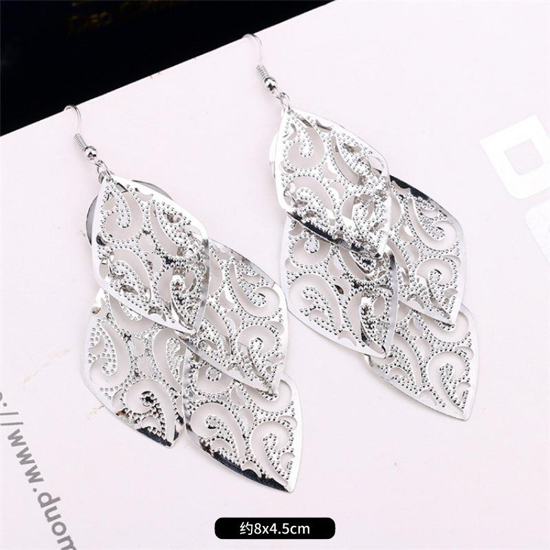 Модные преувеличенные нишевые темпераментные серьги с бахромой, ретро, личностные, универсальные серьги с пайетками, женские длинные украшения для ушей