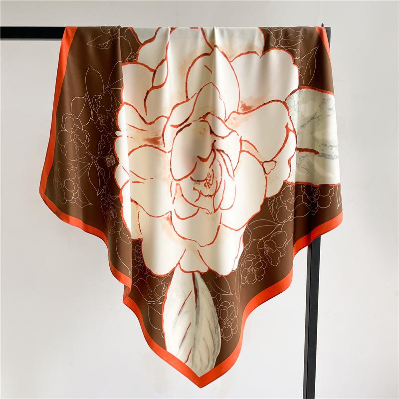 Элегантные шейные шарфы для женщин, модные шали и накидки длиной 90 см, бандана, платки на голову