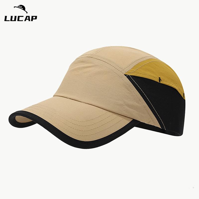 Быстросохнущая водонепроницаемая бейсболка Спортивная дышащая кепка от солнца Кепка с цветовой гаммой Кепка для защиты от солнца для альпинизма