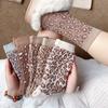 5 Pairs of Thick Mid-calf Socks for Women In Autumn and Winter, Retro Leopard Print Warm Combed Cotton Pile Socks for Women