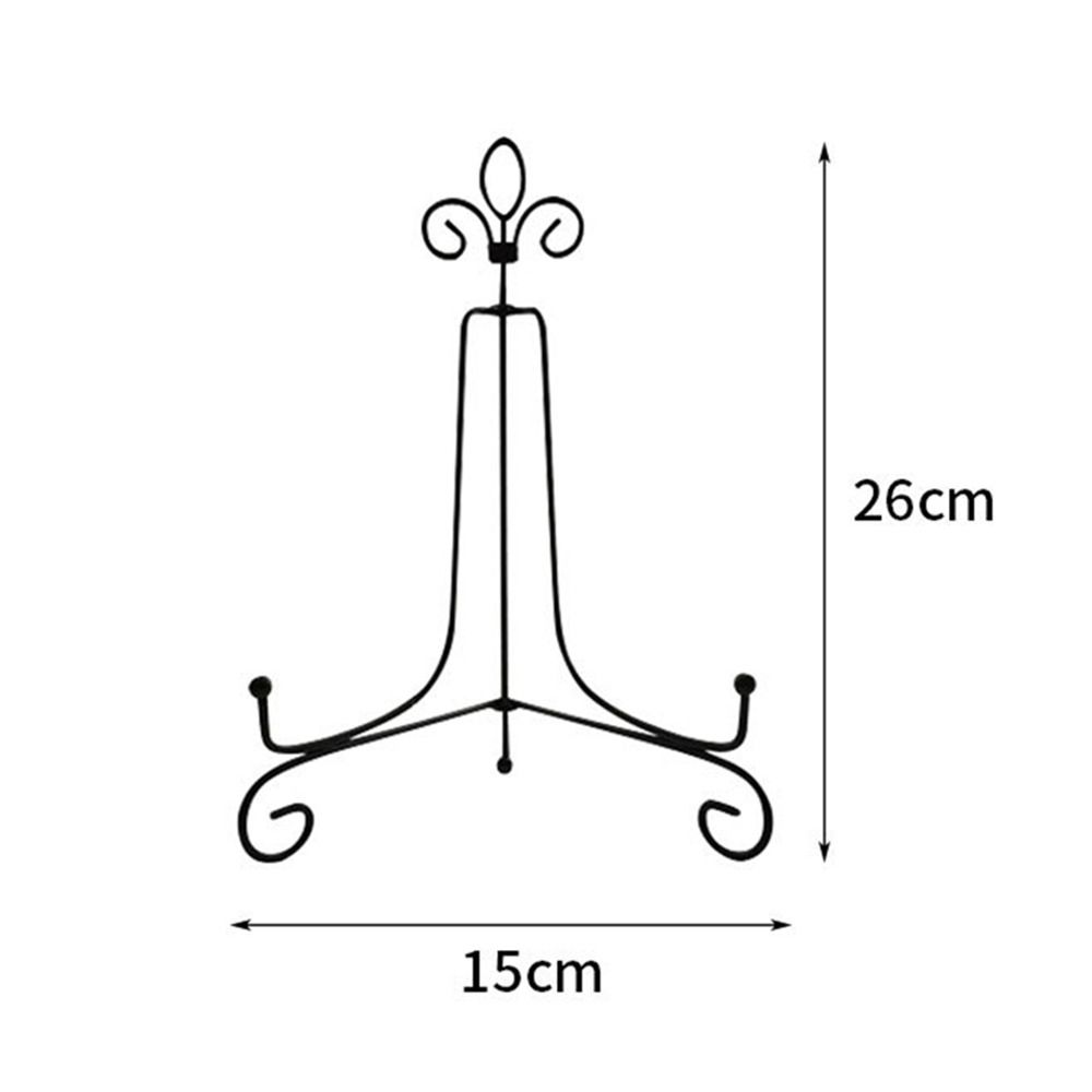 Foldable Plate Stands Iron Photo Pedestal Durable Book Holder  Bowl Picture Frame
