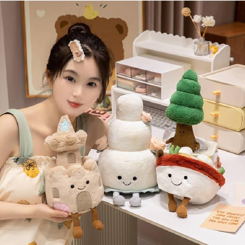 Unique Plush Toy 12cm Fun Ramen Noodle Shape Realistic And Creative Design