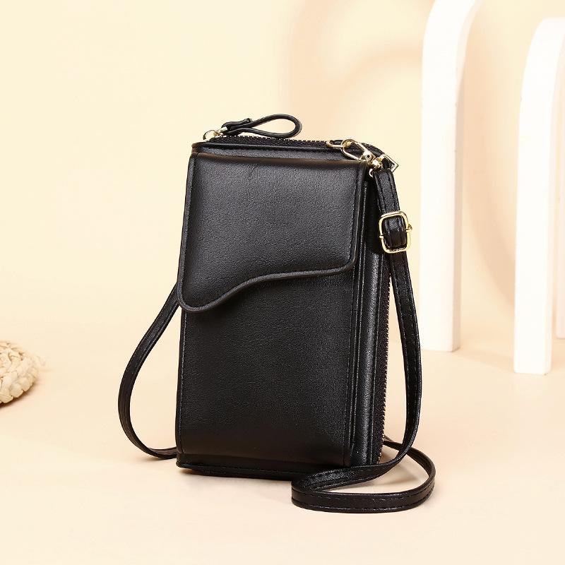 Women's Bag Creative Fashion Single Shoulder Bag Crossbody Bag Large Capacity Women's Long Purse Solid Color Mobile Phone Bag