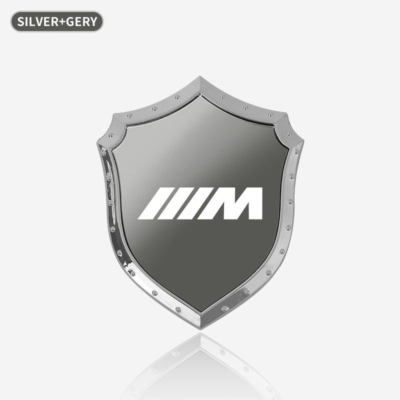 ZFAL7 3D Decal Motorcycle Sticker Stainless Steel Car Creative Styling Decoration Sticker For BMW M F10 F20 E92 E93 X1 E43 E53 E63 E84