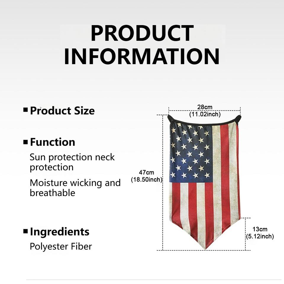 Printed Tricot Breathable Quick-drying Hanging Ear Cold Feeling Ice Silk Magic Bandana Outdoor Cycling Fishing Bandana
