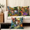 CCrash BandicootT Cartoon Cushion Cover Plush Fabric Soft DoubleSided Printed Sofa Warm Winter Home Child Gift Pillow Case