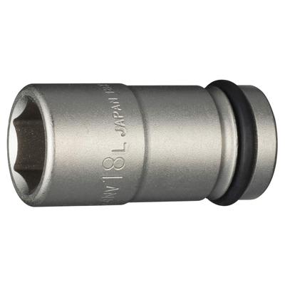 Длинная головка TONE Impact Угол привода Ширина под ключ 18 мм HP4NV-18L 12,7 мм (1/2")