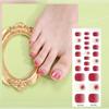 Gel Toenail Stickers Gel Manicure Stickers 3D Phototherapy Nails Semi-cured Toenail Stickers