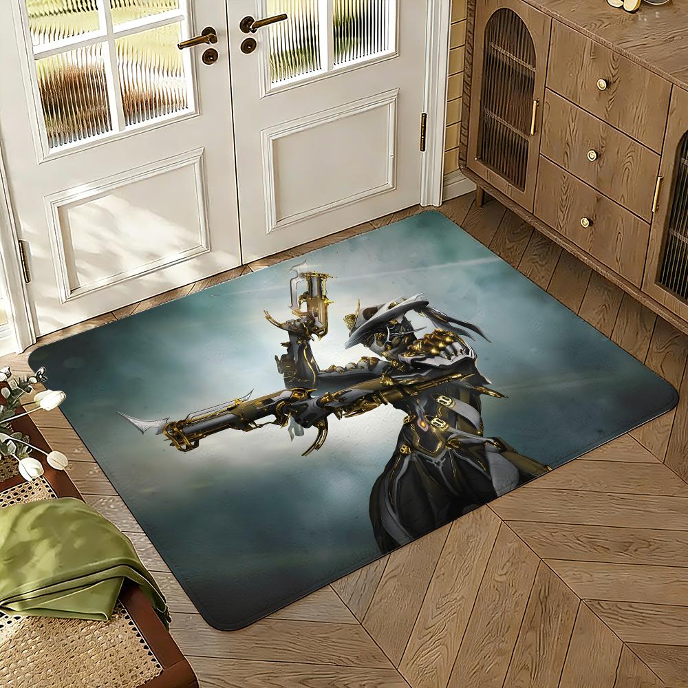 Коврик для пола Warframe Мягкий Утолщенный Впитывающий Нескользящий Спальня Гостиная Прихожая Декор для дома Фланелевые Ковры