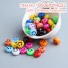 10g Pack of Flat Acrylic Alphabet Beads for DIY Children's Beading and Jewelry Keychain Accessories