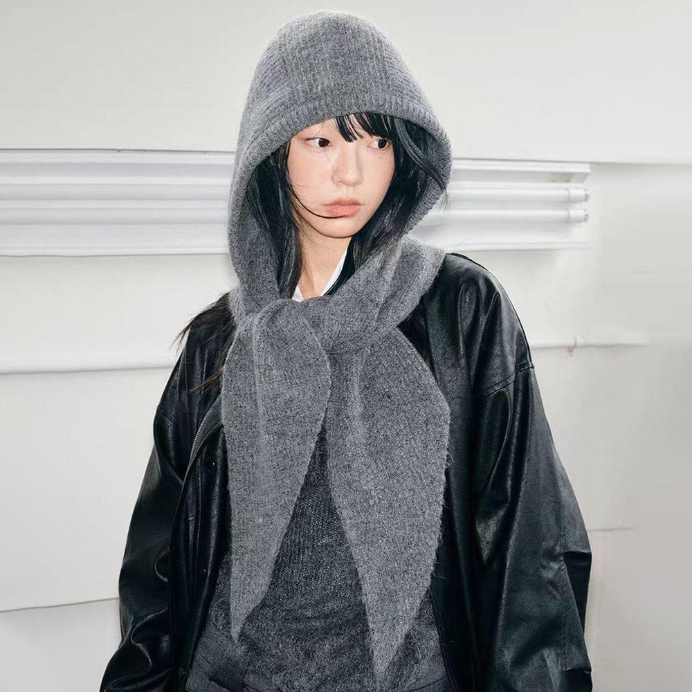 One-Piece Winter Balaclava Thickened Neck Collar Korean Style Scarf Cap Outdoor Sports