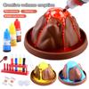 1 Set Kids Erupting Volcano Science Kit Students Volcanic Explosion Learning DIY Handmade Lab