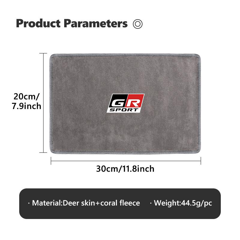 Car Logo Wash Clean Towel Microfiber Cleaning Drying Clothl For S5 Crown GR Sport Corolla YARIS Auris C-HR Hilux Vios Prius JH5