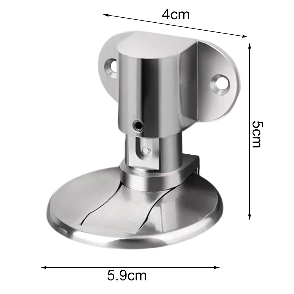 1 шт. Регулируемый дверной упор из нержавеющей стали, магнитный противоударный дверной упор, невидимый дверной упор для пола в ванной
