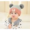 Детская шапка осень и зима 0-12 месяцев мальчики и девочки вязаная шапка теплый нагрудник зимняя вязаная шапка для малышей
