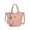 This Year's Popular Hand-held Vegetable Basket Bag Women's 2025 Spring New Fashionable Shoulder Bag Simple Casual Bucket Bag