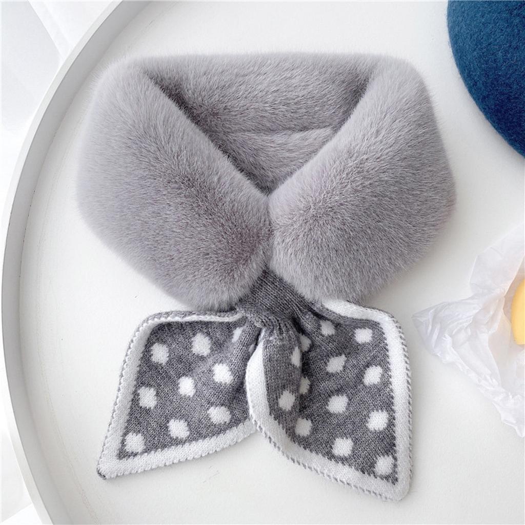 Winter Collar Plush Scarf Thick Plush Collar Scarf Shawl Women's Warm Scarf