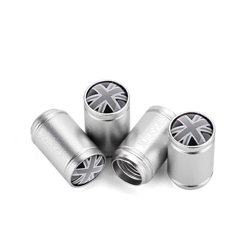 4Pcs UK England British Flag Bike Moto Car Wheel Tires Valve Caps Cover For Vauxhall Mini Cooper Ford Kia Hyundai VW Accesories