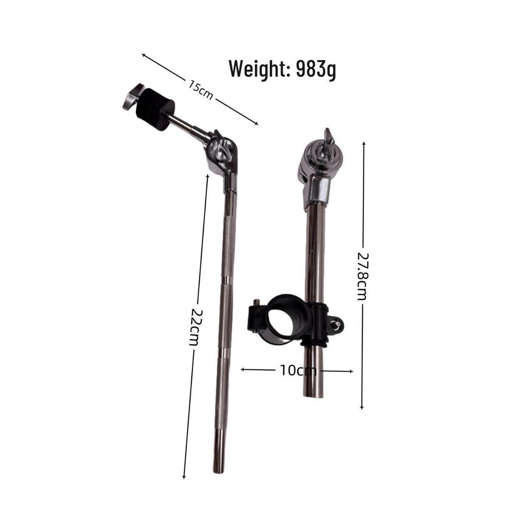 Electronic Drum Trigger Kit: Bracket Fixing Buckle, T-Junction, Four-Way Connector, Phillips Clip, Tube Holder.