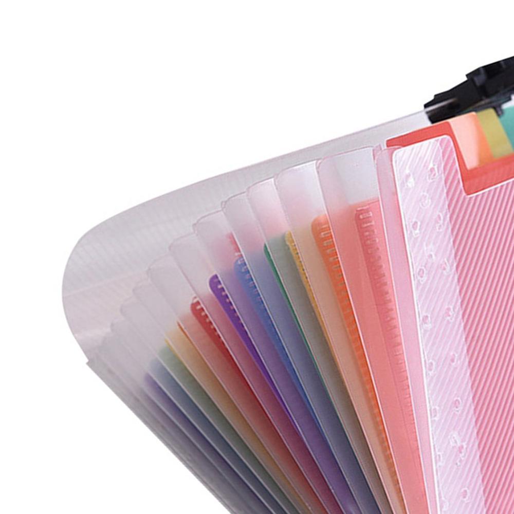 Мини-13 карманов формата А6, портативный зажим для хранения с пряжкой, расширяющаяся папка для файлов, Радужный органайзер для документов, разноцветный чехол-кошелек