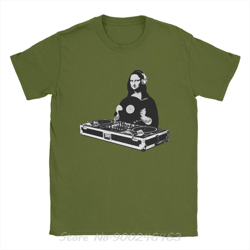 Unisex DJ Mona Lisa T Shirt Cotton Clothes Short Sleeve Oneck Tee Gift Idea TShirt Oversized Tshirt Streetwear Unisex Clothing