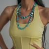 Irregular Shell Glass Shell Beaded Necklace Seaside Vacation Style Bohemia Choker  Beach
