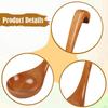 Wooden Ladle Spoon Large Chinese Comfortable Grip, Length 11.22inch ,Porridge Serving for