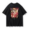 Футболка с принтом One Piece Аниме футболка Мужской стиль Лето 2026 Модная рубашка с коротким рукавом