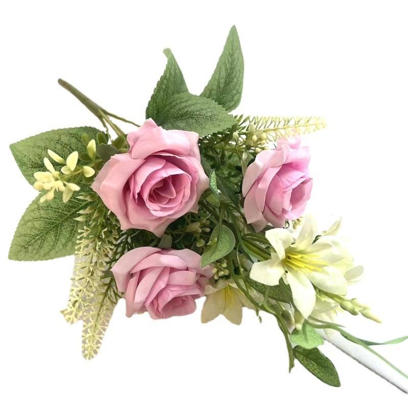 Скандинавская имитация цветка розы свадебный реквизит для фотосъемки цветочная композиция украшение для дома искусственные цветы украшение для гостиной вечный цветок