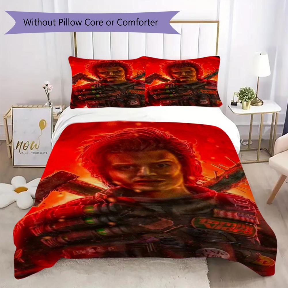 Halloween horror thriller theme Stranger Things home decor soft printed bedding set pillowcase duvet cover (without core) R10