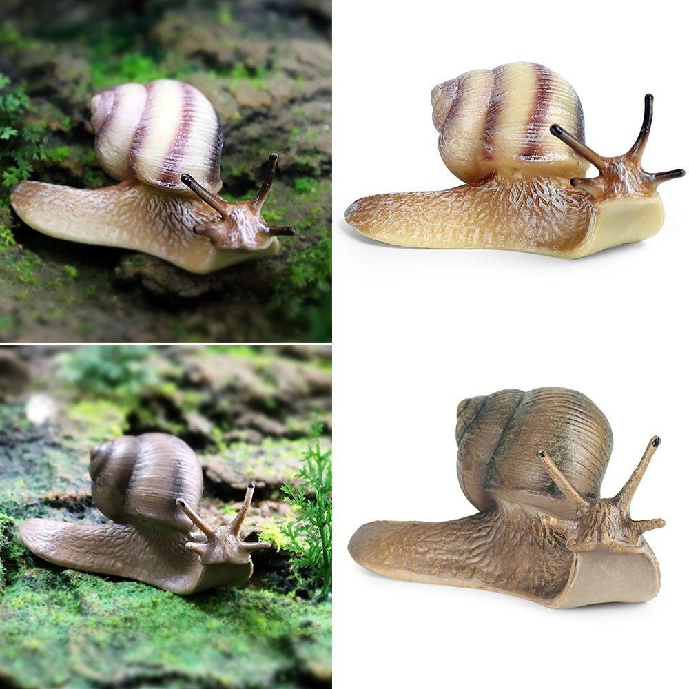 Decor Micro Landscape Decor for Fairy Garden Mini Animal Figures Snail Statue Snail Figurine Toy