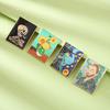 Van Gogh Starry Sky Cartoon Brooch - Colorful Abstract Painting Pendant for Students
