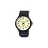 Casio Водонепроницаемые 50 метров Кварцевые холщовый ремешок для мужчин и женщин желтый циферблат MW-240B-3BV