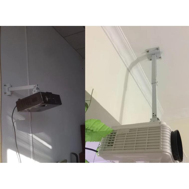 White Color Beamer Ceiling Mount For HD LCD LED C6 C2 C3 TD96 TD97 YG650 C6 M19 K25 3D Projector Adjustable Wall Bracket Hanging