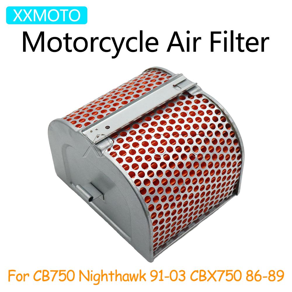 For HONDA CB750 Nighthawk 91-03 CBX750 1986 1987 1988 1989 CB CBX 750 Motorcycle Air Filter Intake Cleaner Accessories