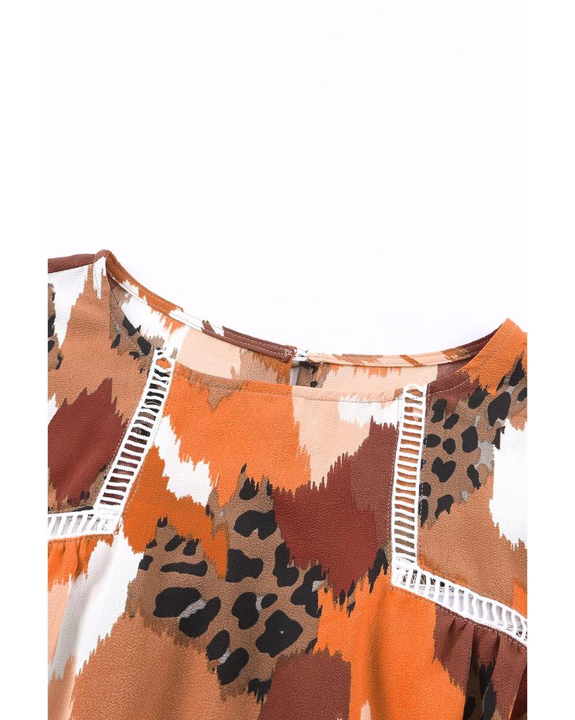 Azura Exchange Блузка с длинным рукавом и принтом