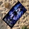 Wednesday's Dark Magic Customizable Name Beach Towel Soft Durable Quick-Dry