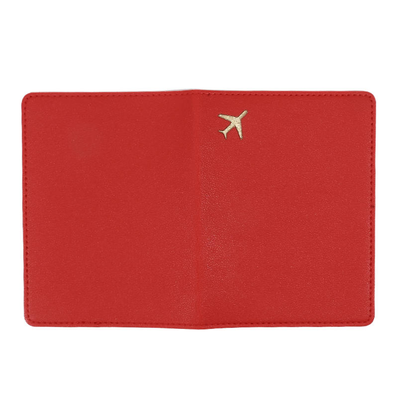 Набор ПУ обложек для паспорта Дорожный держатель для паспорта Чехол Держатель для билетов для бизнеса Простой узор самолета Портативная сумка для паспорта