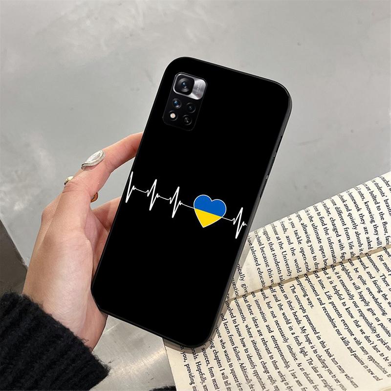 Phone Case For Xiaomi Redmi Note 11S 11 10 Pro 9Pro 8Pro Note9 9S 10S 9T Redmi 10 10C 9C 9A Ukraine Flag Case Funda Capa Cell