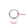 10pcs 316L Stainless Steel Hoop Earrings Women Men Punk Hiphop Circular Ear Buckle Ring Jewelry Gold Color Accessories Wholesale