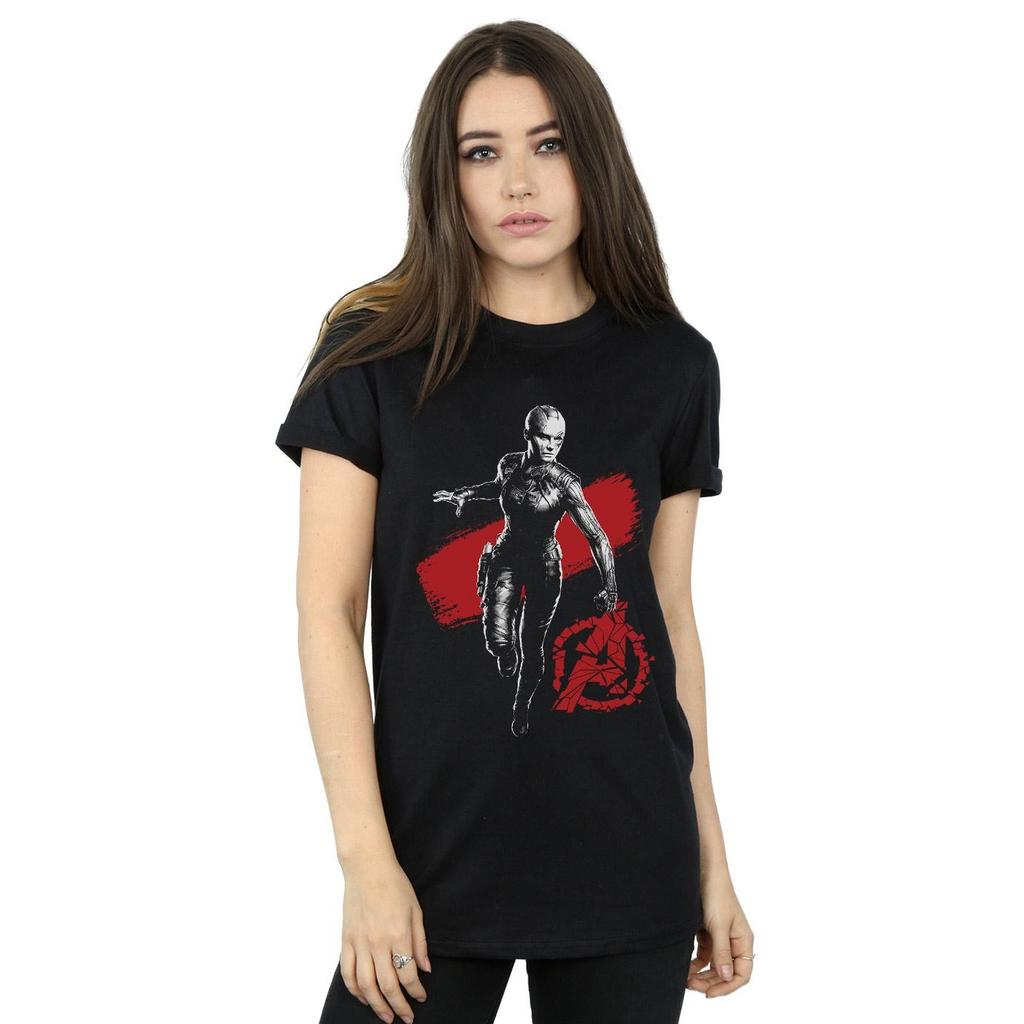 Marvel Womens/Ladies Avengers Endgame Mono Nebula Cotton Boyfriend T-Shirt