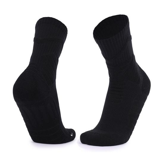 Basketball Socks for Men Boys Cotton Athletic Cushioned Crew Socks Breathable Performance Socks for Sports Running