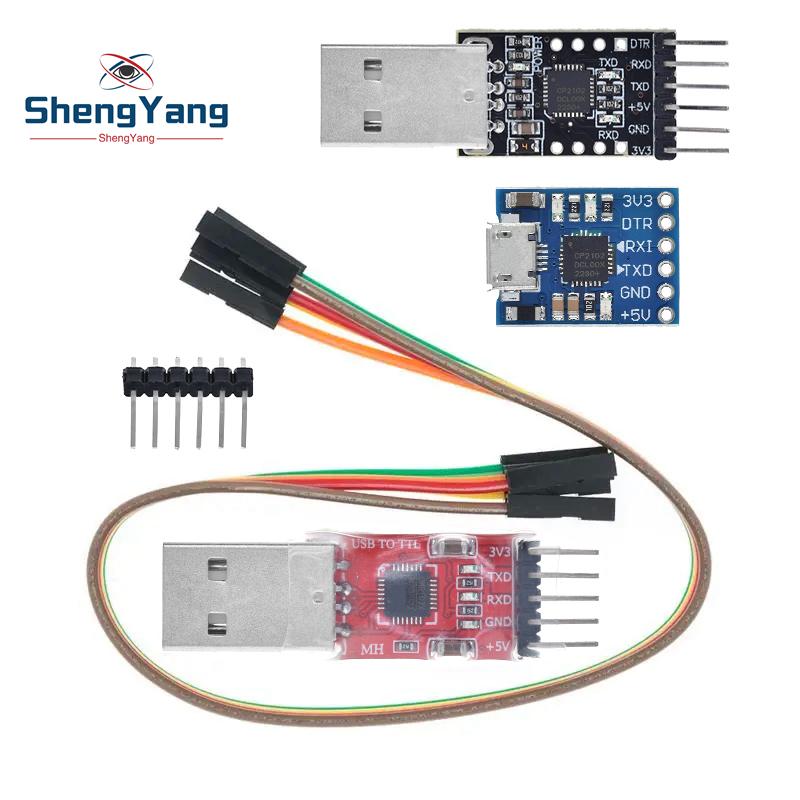 CP2102 USB 2.0 to UART TTL 5PIN Connector Module Serial Converter STC Replace FT232 CH340 PL2303 CP2102 MICRO USB for arduino