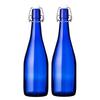 Machine Bottle Anchor Top Bottle, 720ml, Blue, Set of 2, Storage/Refill Container, Glass Bottle AT720SWCB2
